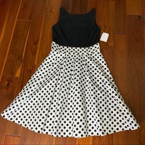💥3 FOR $12 Ralph Lauren black & white dress Sz 2